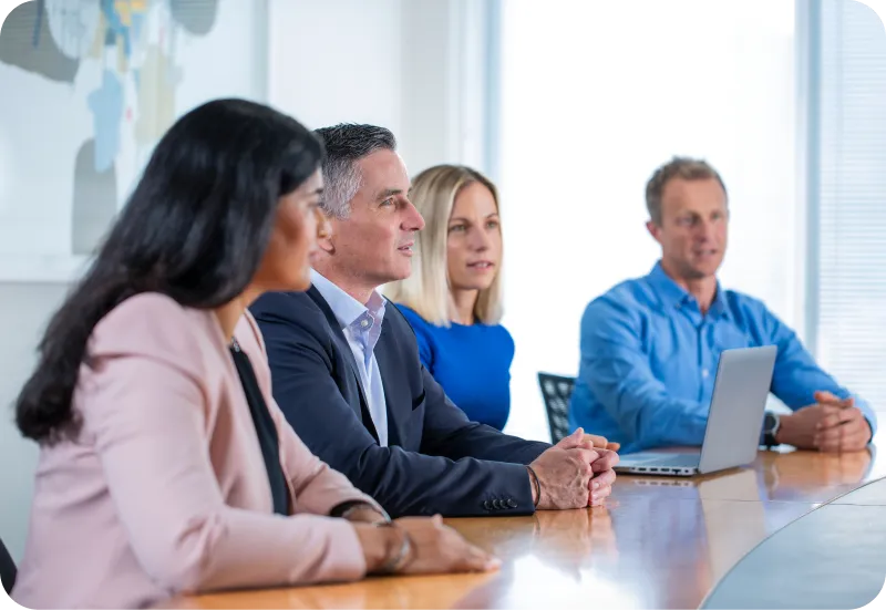 Business team meeting in modern office